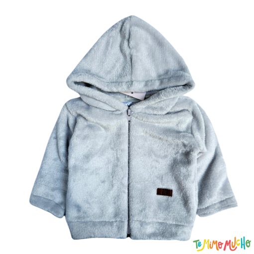 Campera Plush Gris