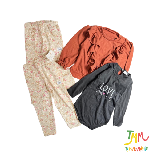 Set TALLE 5  24 MESES  4 PRENDAS NENA  art 187