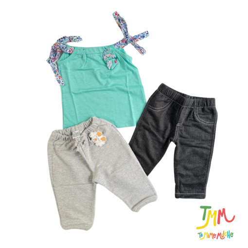 Set TALLE 3  12 MESES  3 PRENDAS NENA  art 196